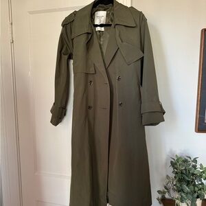 Olive Green Trench Coat